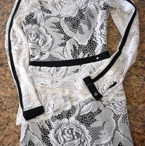 Guess lace dress with black liner